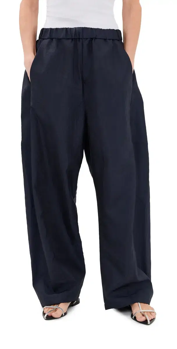 Crispy Nylon Winslow Petite Pants Navy
