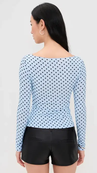 Miaou Amelia Top Blue mall Dot | Thumbnail 3