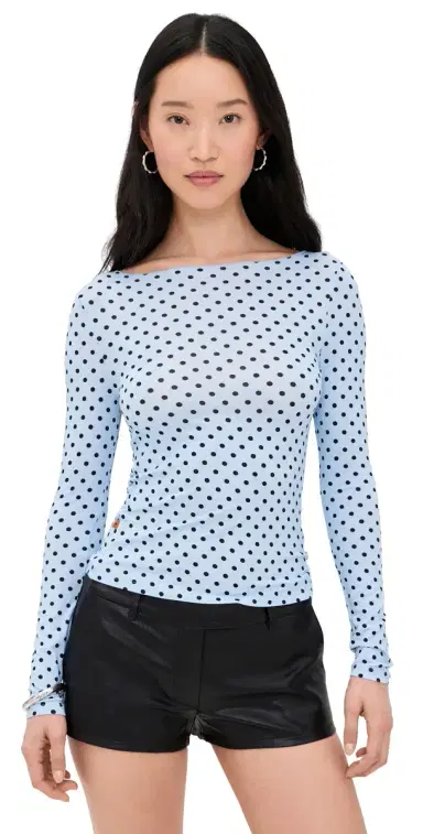 Miaou Amelia Top Blue mall Dot | Thumbnail 1