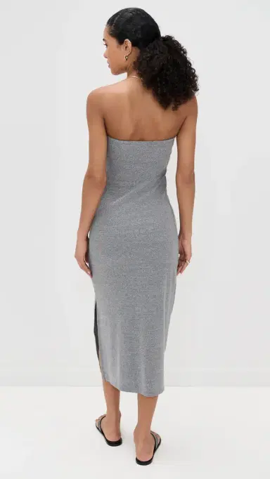 perfectwhitetee Blondie Strapless Dress Dark Heather Grey | Thumbnail 3 perfectwhitetee Blondie Strapless Dress Dark Heather Grey | Thumbnail 3