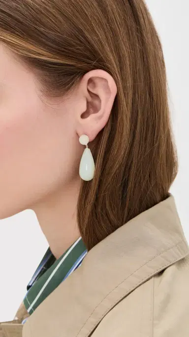 LIÉ STUDIO The Lola Earrings Green Serpentine One Size | Thumbnail 3