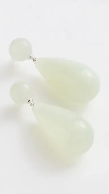 LIÉ STUDIO The Lola Earrings Green Serpentine One Size | Thumbnail 4