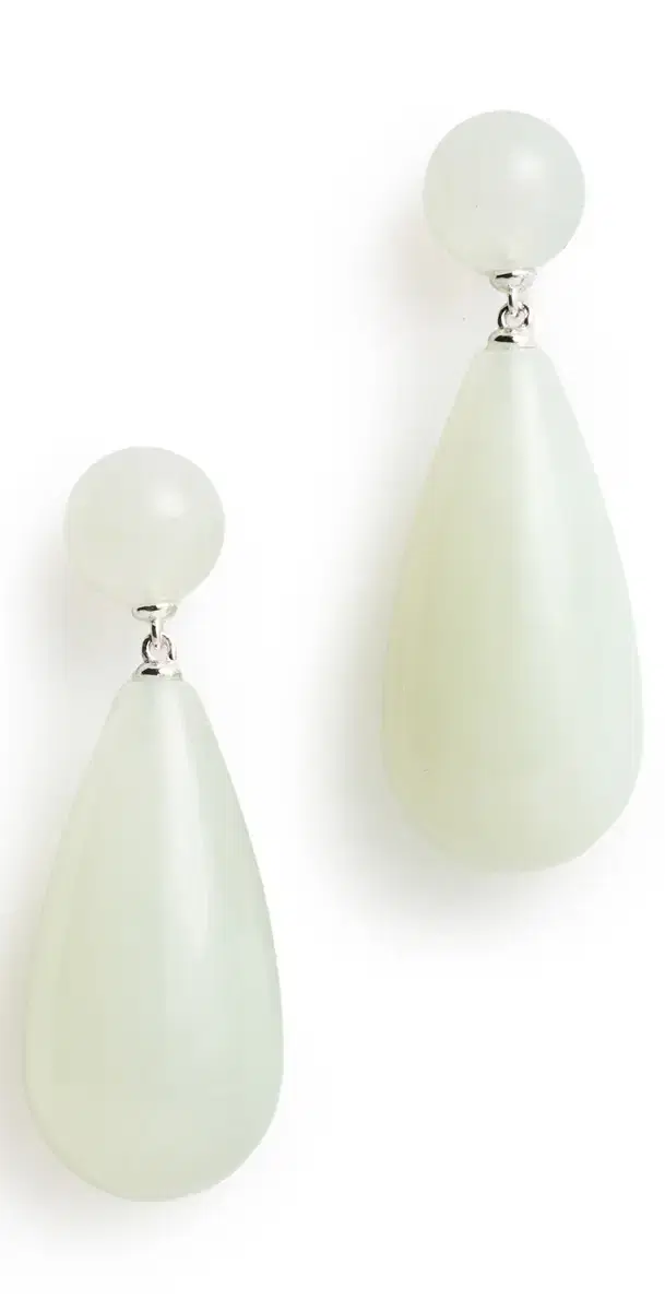 The Lola Earrings Green Serpentine One Size