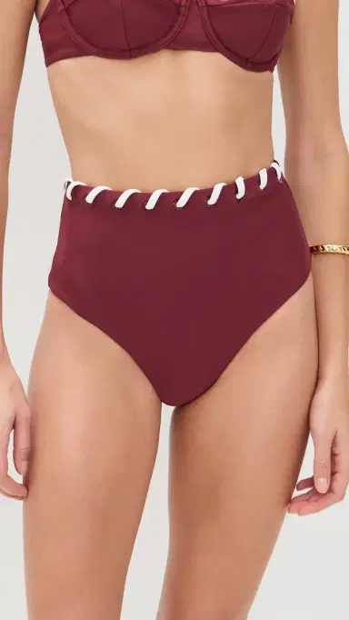 Simkhai Milou High Waisted Bikini Bottoms | Thumbnail 2