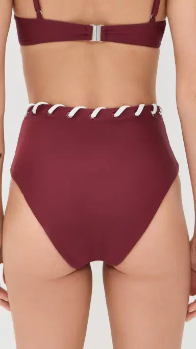 Simkhai Milou High Waisted Bikini Bottoms | Thumbnail 3
