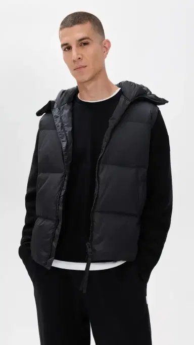 Canada Goose Hybridge Groove Knit Hooded Jacket Black S | Thumbnail 2 Canada Goose Hybridge Groove Knit Hooded Jacket Black S | Thumbnail 2