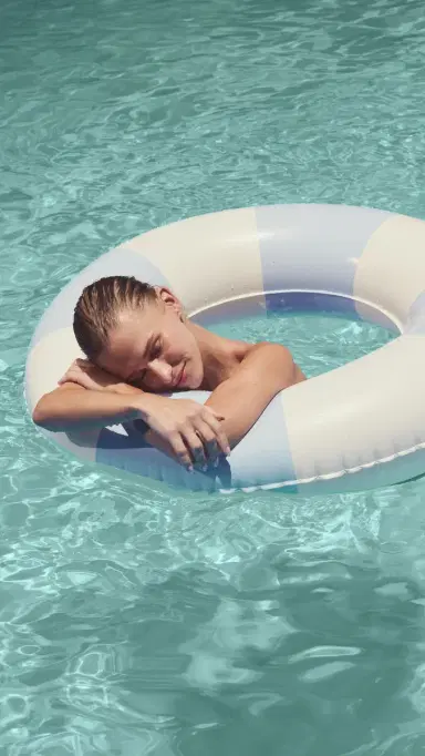 SunnyLife Slim Tube Pool Ring Med Blue One Size | Thumbnail 6 SunnyLife Slim Tube Pool Ring Med Blue One Size | Thumbnail 6