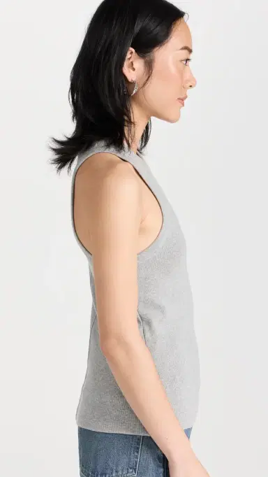 Sold Out NYC The Not So Basic Tank in Heather Grey Heather Grey L | Thumbnail 4