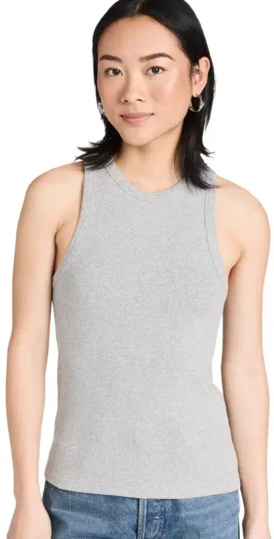 Sold Out NYC The Not So Basic Tank in Heather Grey Heather Grey L | Thumbnail 1