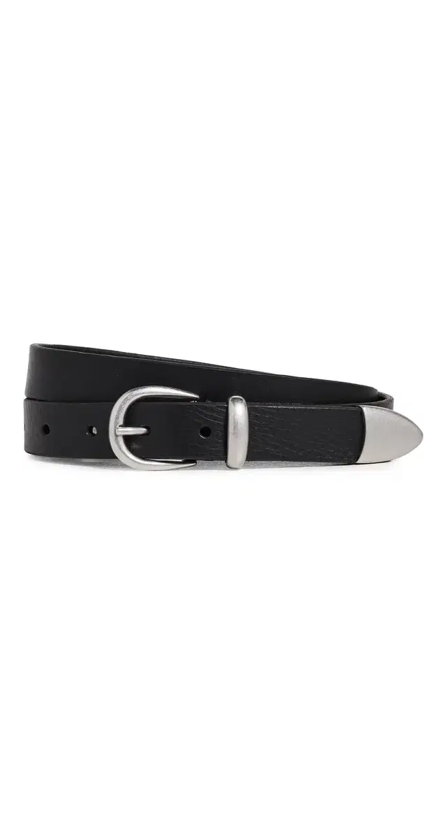 Western Bridle Leather Belt Black
