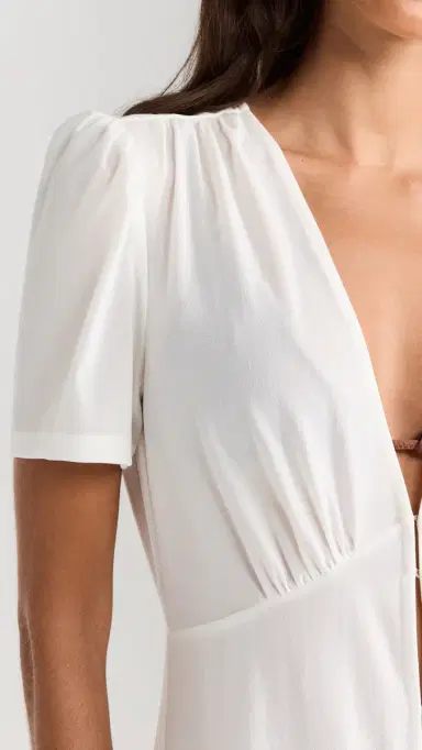 Staud Sonya Coverup Dress White XL | Thumbnail 6