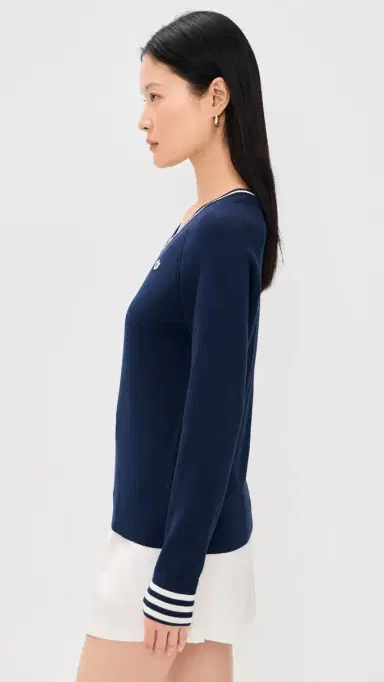 Adidas Golf Original Cashmere Sweater Night Indigo | Thumbnail 4 Adidas Golf Original Cashmere Sweater Night Indigo | Thumbnail 4