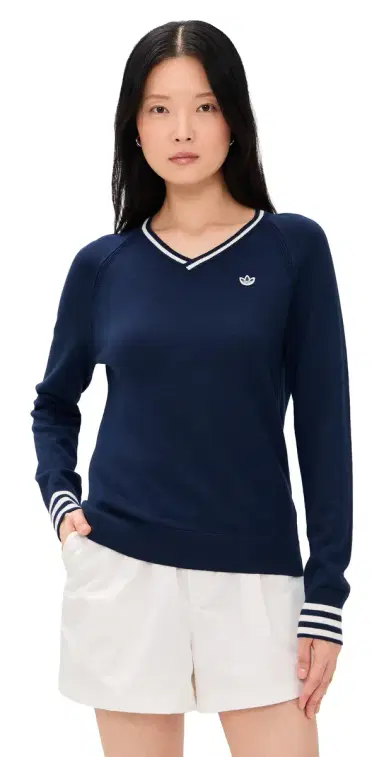 Adidas Golf Original Cashmere Sweater Night Indigo | Thumbnail 1 Adidas Golf Original Cashmere Sweater Night Indigo | Thumbnail 1