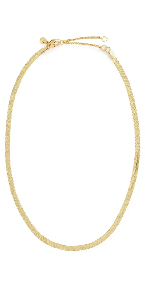 Madewell Herringbone Chain Necklace Vintage Gold One Size