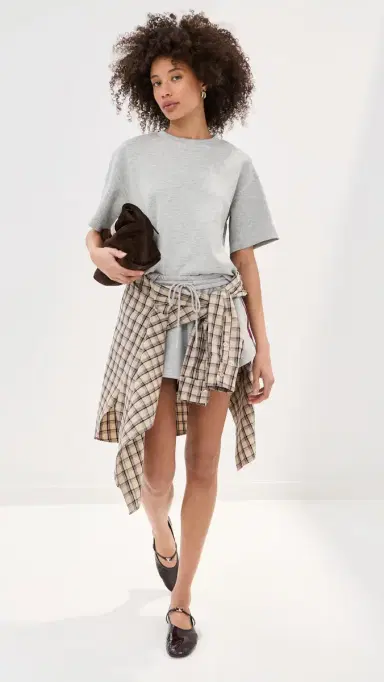 LE BOP Valerie Shorts Heather Grey | Thumbnail 5 LE BOP Valerie Shorts Heather Grey | Thumbnail 5