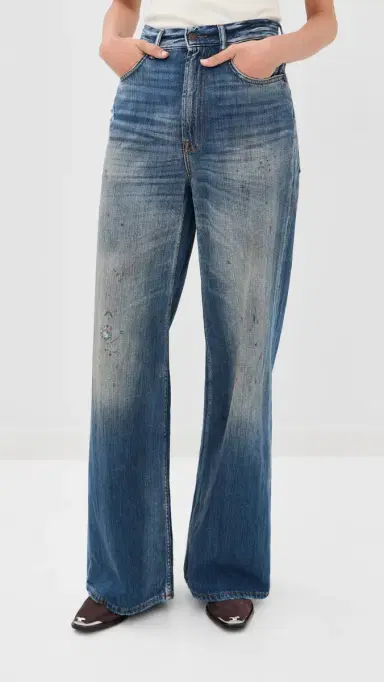 Acne Studios 2022 Distressed Jeans Mid Blue | Thumbnail 3