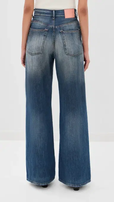 Acne Studios 2022 Distressed Jeans Mid Blue | Thumbnail 4