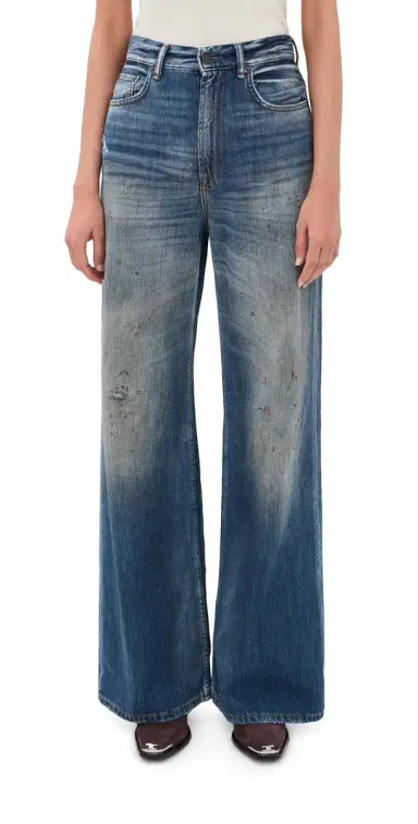 Acne Studios 2022 Distressed Jeans Mid Blue | Thumbnail 1