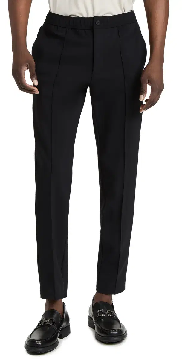 Theory Curtis Drawstring Precision Ponte Pants Black