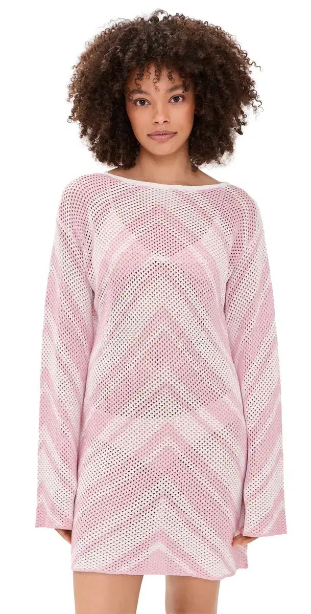 Mazie Knit Mini Dress Pink Multi