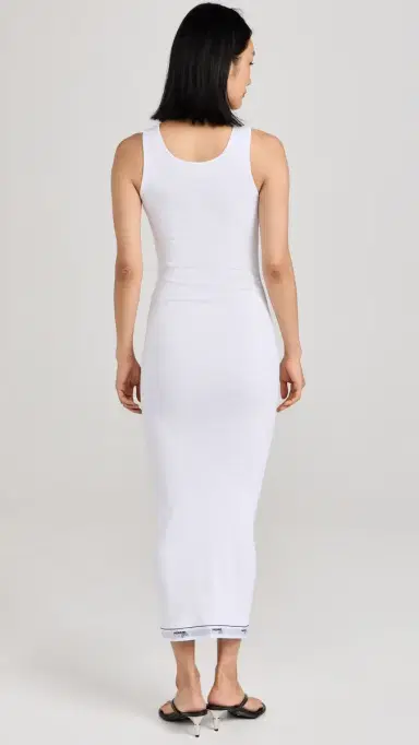 HOMMEGIRLS Rib Tank Maxi Dress White | Thumbnail 3 HOMMEGIRLS Rib Tank Maxi Dress White | Thumbnail 3