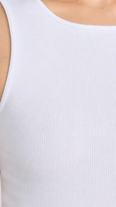 HOMMEGIRLS Rib Tank Maxi Dress White | Thumbnail 6 HOMMEGIRLS Rib Tank Maxi Dress White | Thumbnail 6