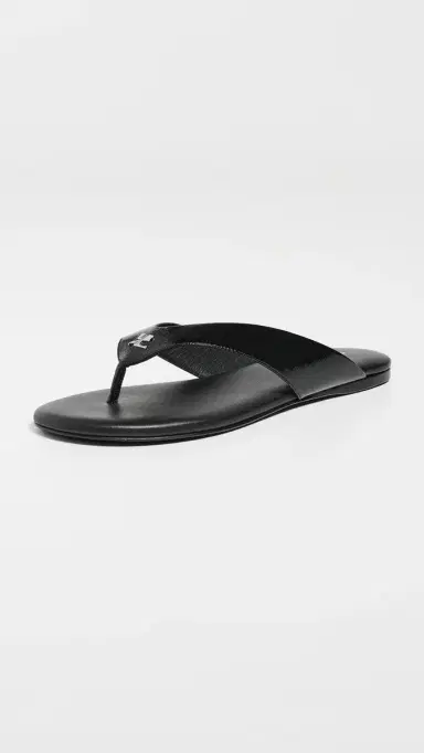Courrèges Vinyl Slides Black | Thumbnail 5