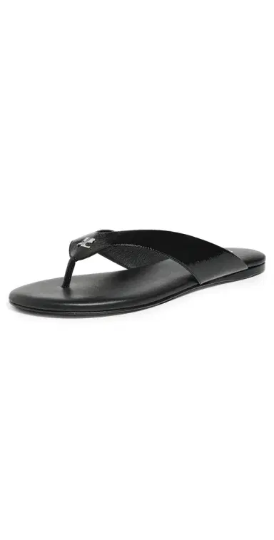 Courrèges Vinyl Slides Black | Thumbnail 1