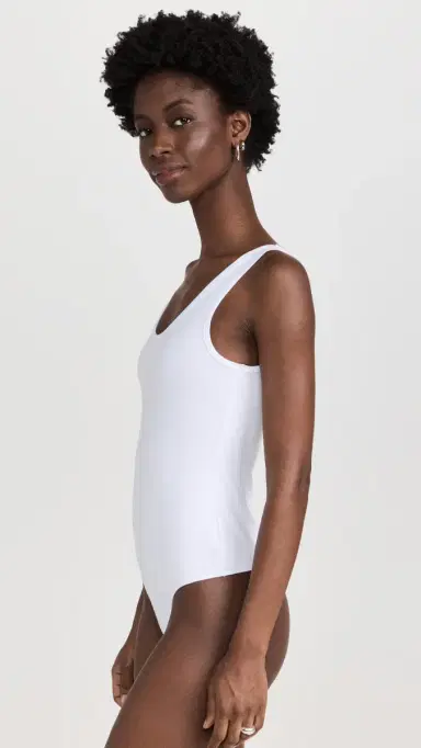 Ambitionist Everyday Classic Tank Thong Bodysuit White | Thumbnail 4 Ambitionist Everyday Classic Tank Thong Bodysuit White | Thumbnail 4