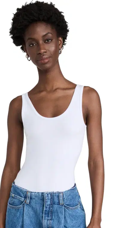 Ambitionist Everyday Classic Tank Thong Bodysuit White | Thumbnail 1 Ambitionist Everyday Classic Tank Thong Bodysuit White | Thumbnail 1