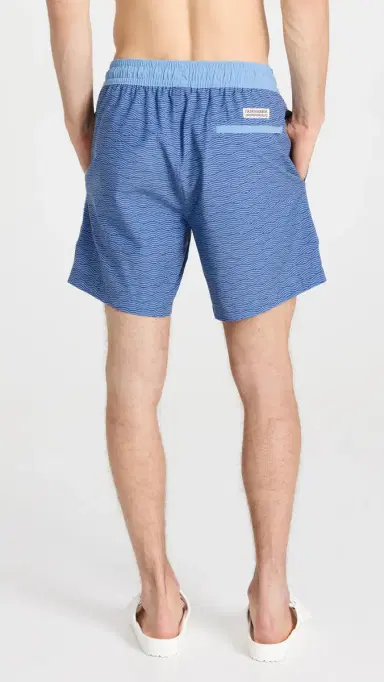 Fair Harbor The Bayberry Swim Trunks 7 Blue Waves L | Thumbnail 3