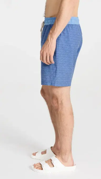 Fair Harbor The Bayberry Swim Trunks 7 Blue Waves L | Thumbnail 4