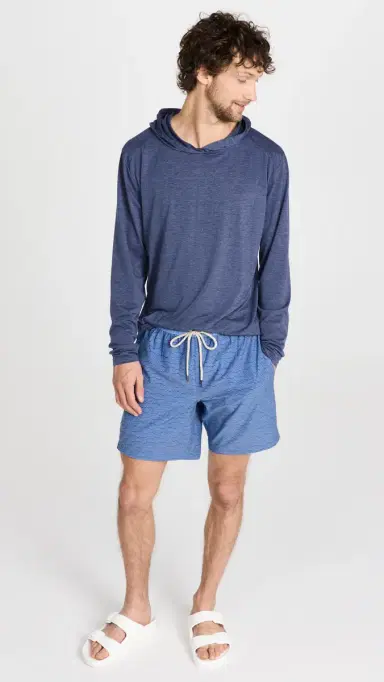 Fair Harbor The Bayberry Swim Trunks 7 Blue Waves L | Thumbnail 6