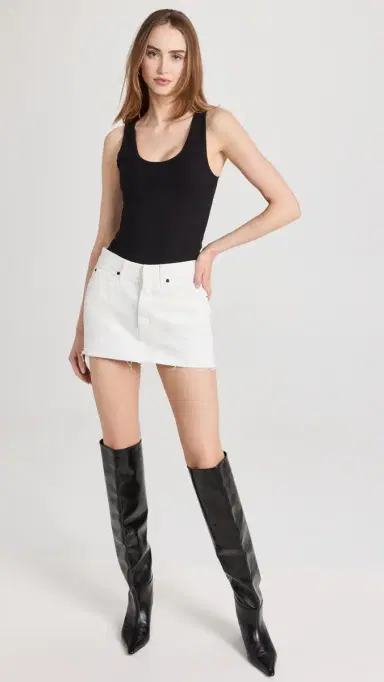 Ambitionist Everyday Classic Tank Thong Bodysuit Black | Thumbnail 5