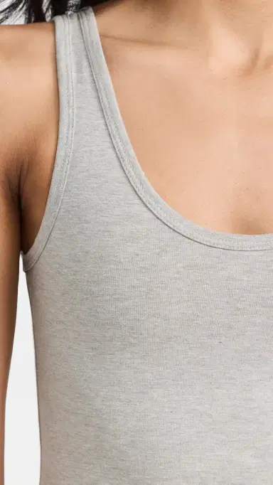 Ambitionist Everyday Classic Tank Thong Bodysuit Heather Grey | Thumbnail 6 Ambitionist Everyday Classic Tank Thong Bodysuit Heather Grey | Thumbnail 6