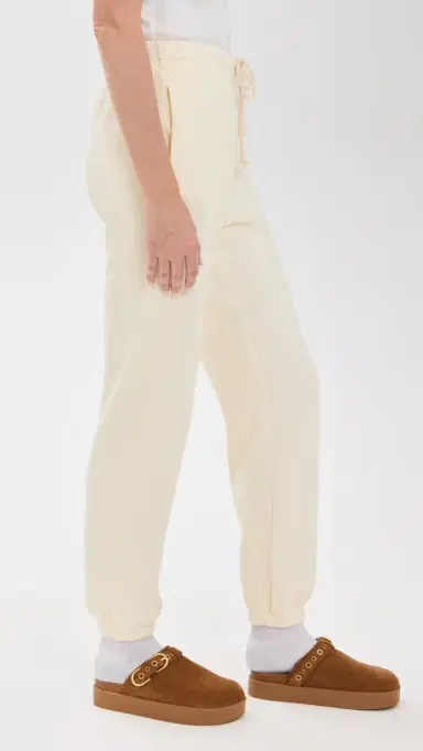 DONNI. DONNI. The Eco Terry Sweatpants Creme L | Thumbnail 4