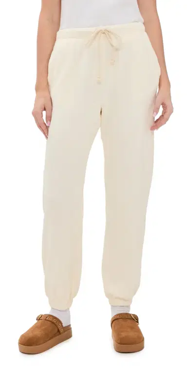 DONNI. DONNI. The Eco Terry Sweatpants Creme L | Thumbnail 1