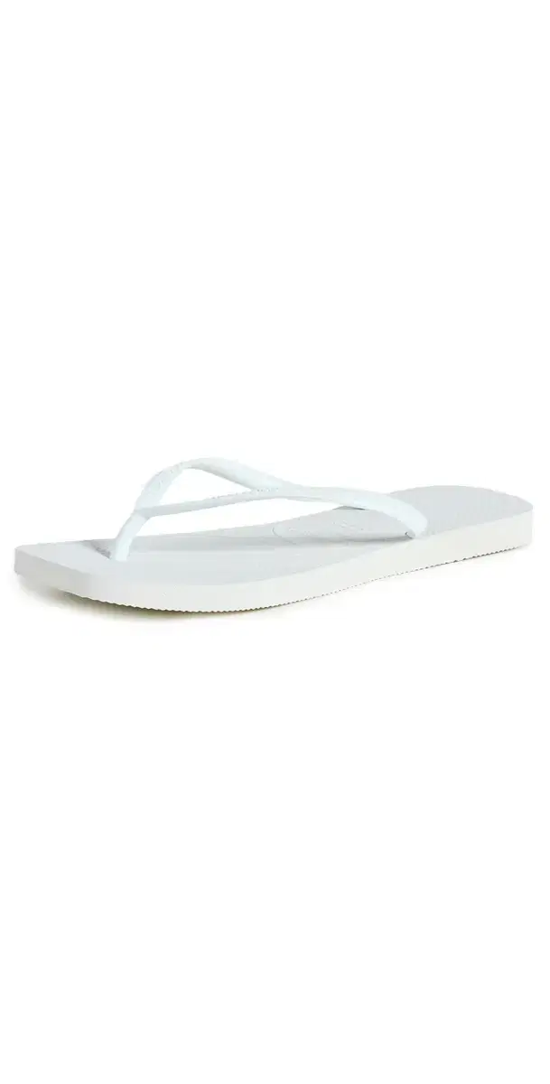 Havaianas Slim Square Flip Flops White