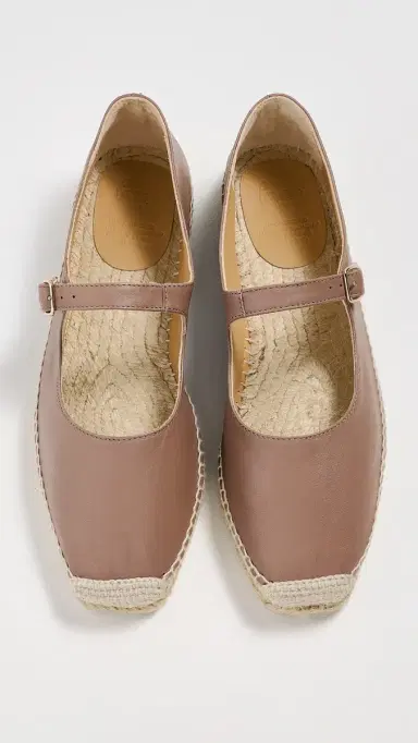 Castañer Pepa Mary Jane Flats Taupe/Natural 37 | Thumbnail 5