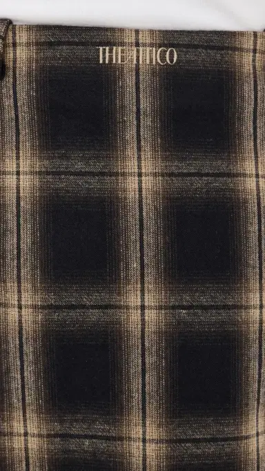 The Attico Midi Pleated Plaid Skirt Brown Shades | Thumbnail 6 The Attico Midi Pleated Plaid Skirt Brown Shades | Thumbnail 6