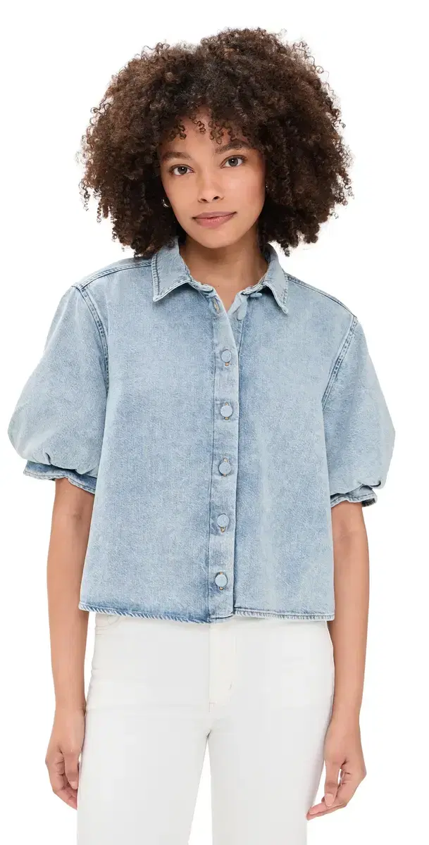 FRAME The Billow Sleeve Shirt Puffin