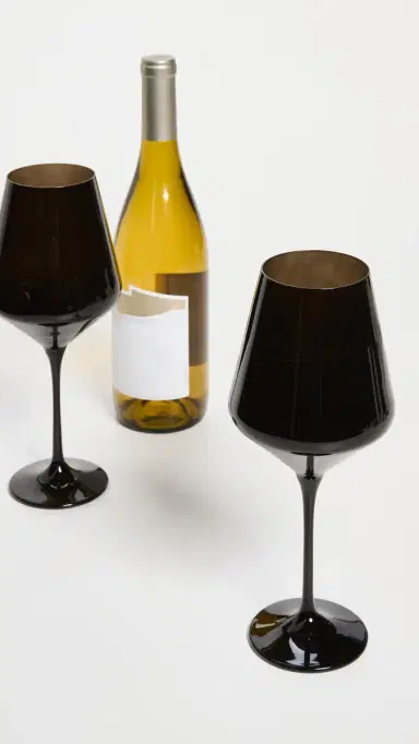Estelle Colored Glass Stemware Set of 2 | Thumbnail 3