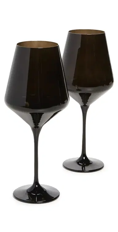 Estelle Colored Glass Stemware Set of 2 | Thumbnail 1