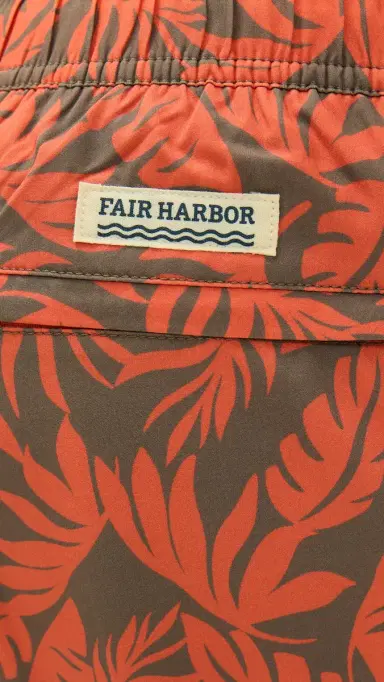 Fair Harbor The Anchor Swim Trunks 8 Orange eaves | Thumbnail 6 Fair Harbor The Anchor Swim Trunks 8 Orange eaves | Thumbnail 6