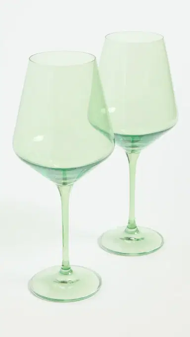Estelle Colored Glass Stemware Set of 2 | Thumbnail 2