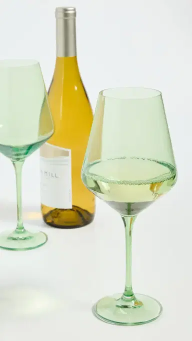 Estelle Colored Glass Stemware Set of 2 | Thumbnail 3