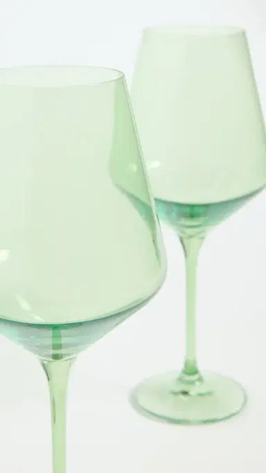 Estelle Colored Glass Stemware Set of 2 | Thumbnail 4