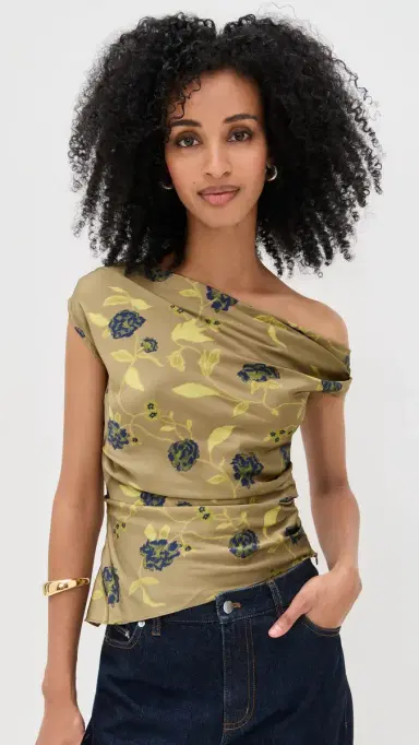 STAUD Phare Silk Top Vintage Floral | Thumbnail 2