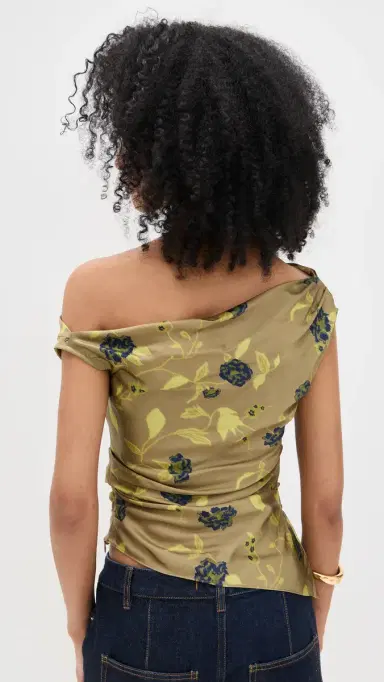 STAUD Phare Silk Top Vintage Floral | Thumbnail 3
