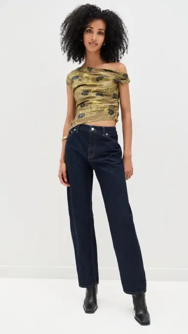 STAUD Phare Silk Top Vintage Floral | Thumbnail 5